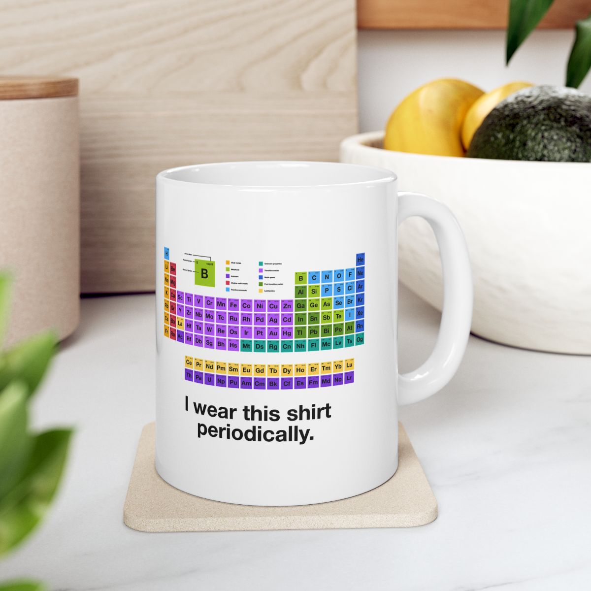 I Wear This Shirt Periodically Mug context-4