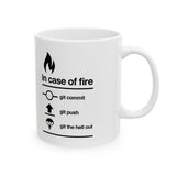 In Case Of Fire Git Commit Mug
