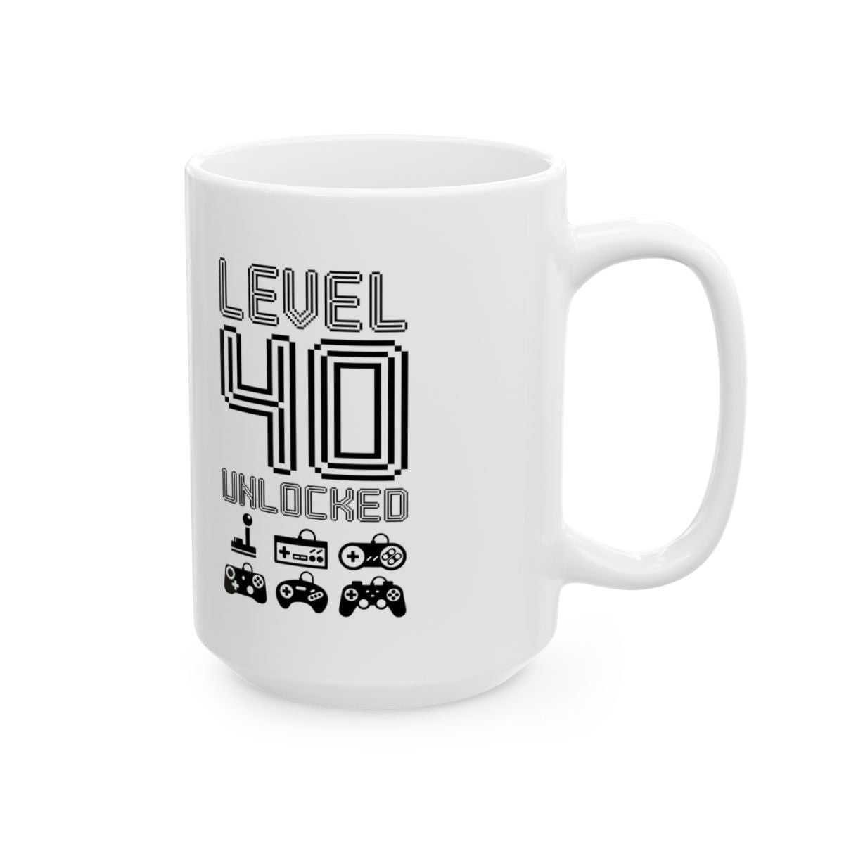 Level 40 Unlocked Neon Edition Mug right #Size_15oz