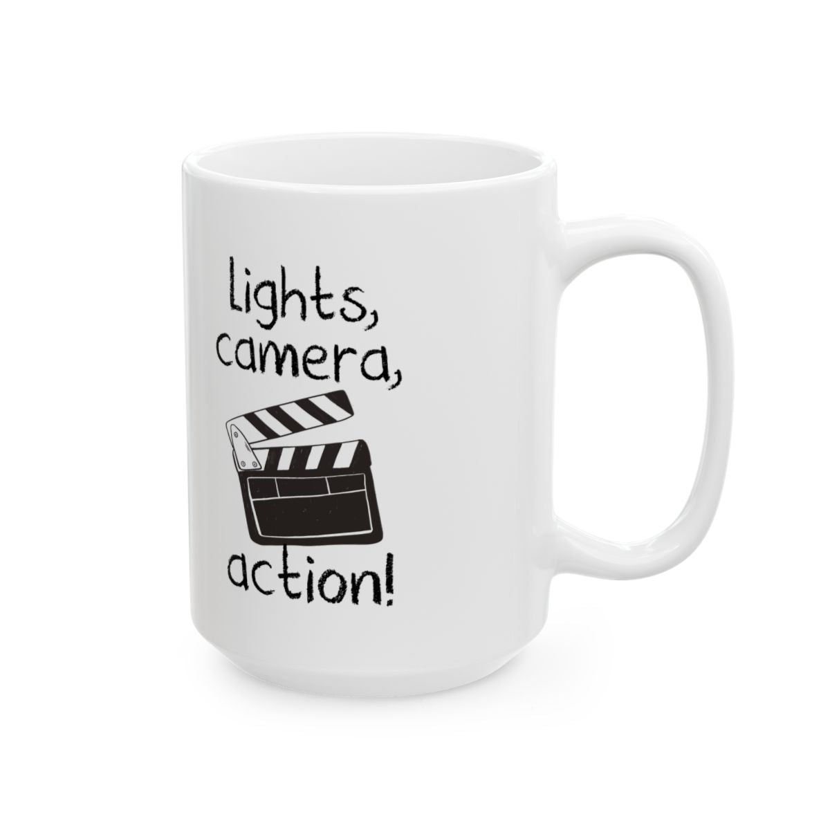 Lights Camera Action Mug right #Size_15oz