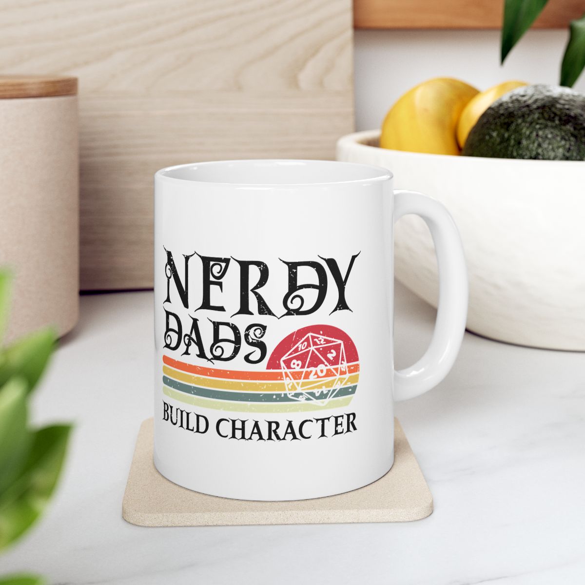 Nerdy Dads Build Character Mug context-4