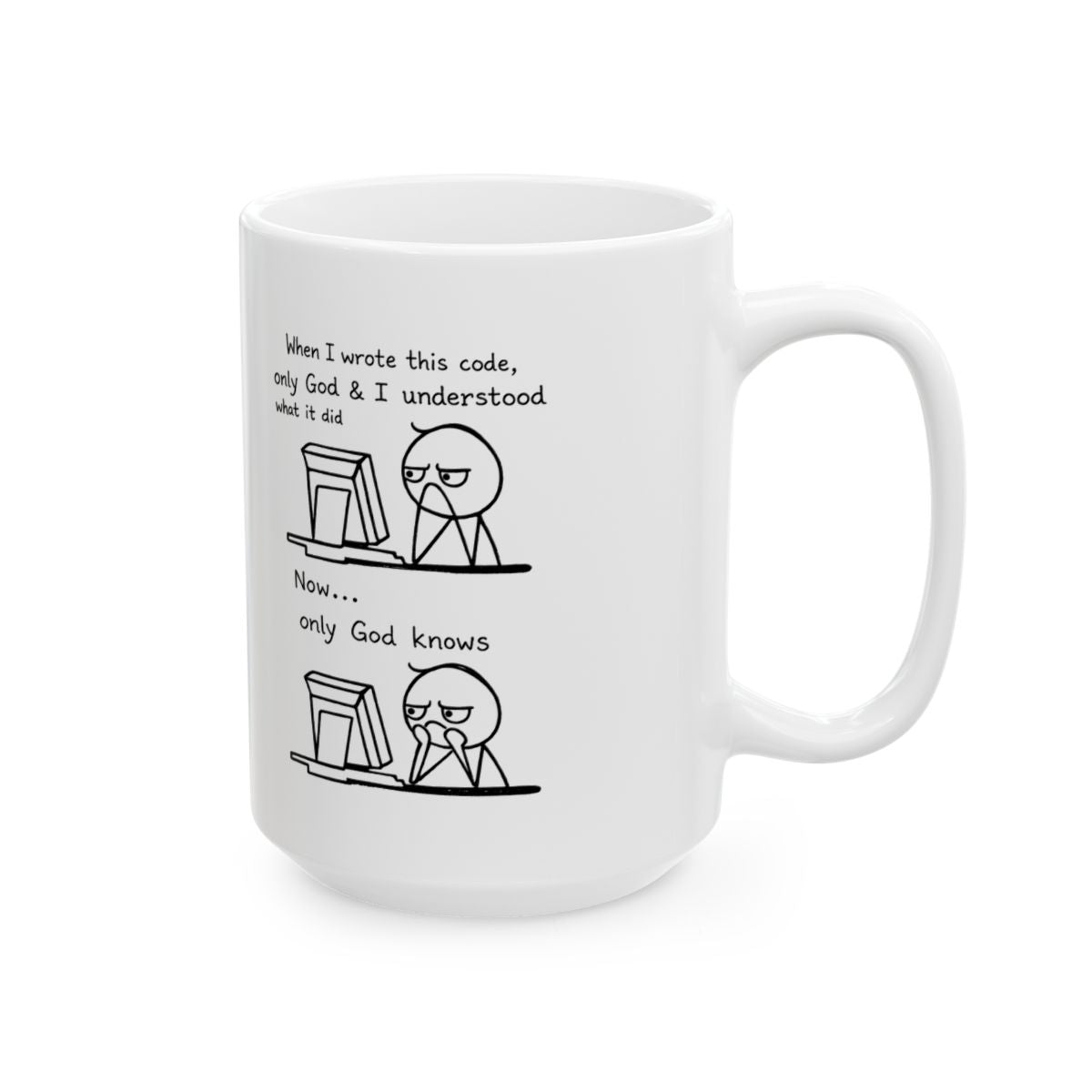 Only God Knows Mug right #Size_15oz