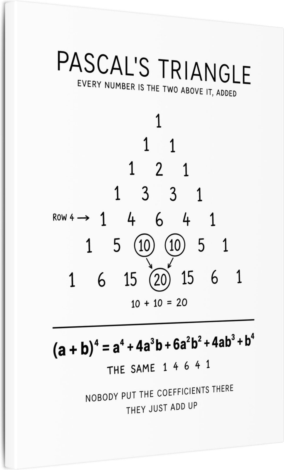Pascal's Triangle Canvas angle