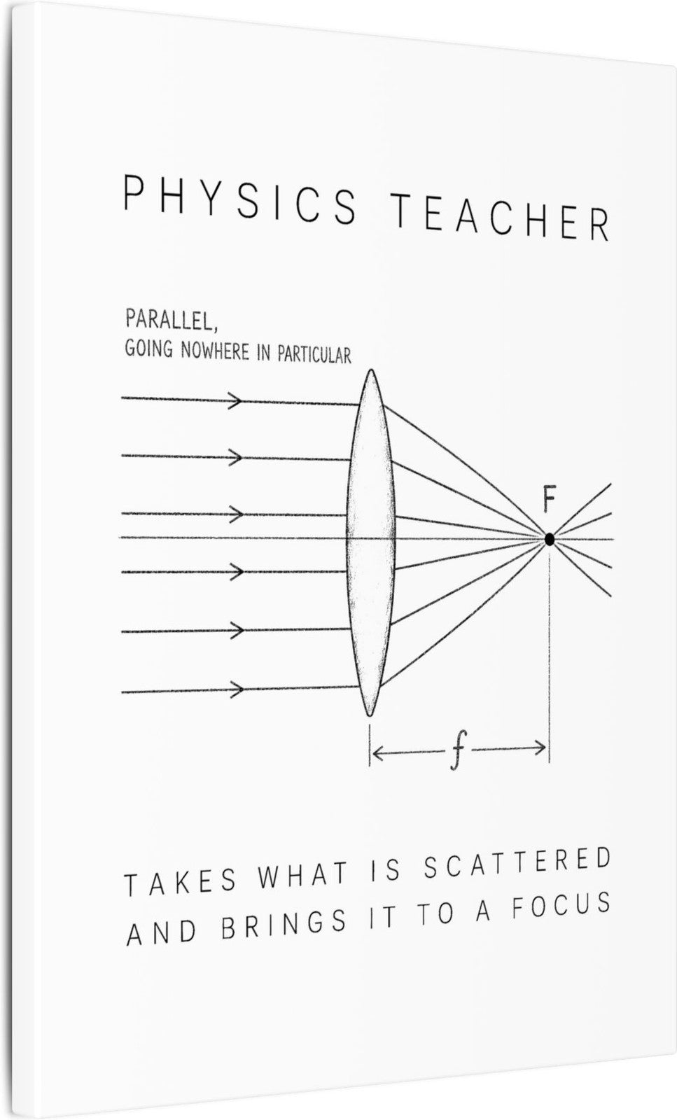 Physics Teacher: The Lens Canvas angle