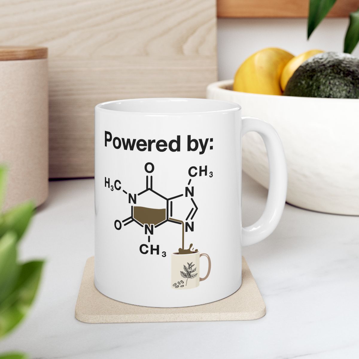 Powered By Caffeine Mug context-4