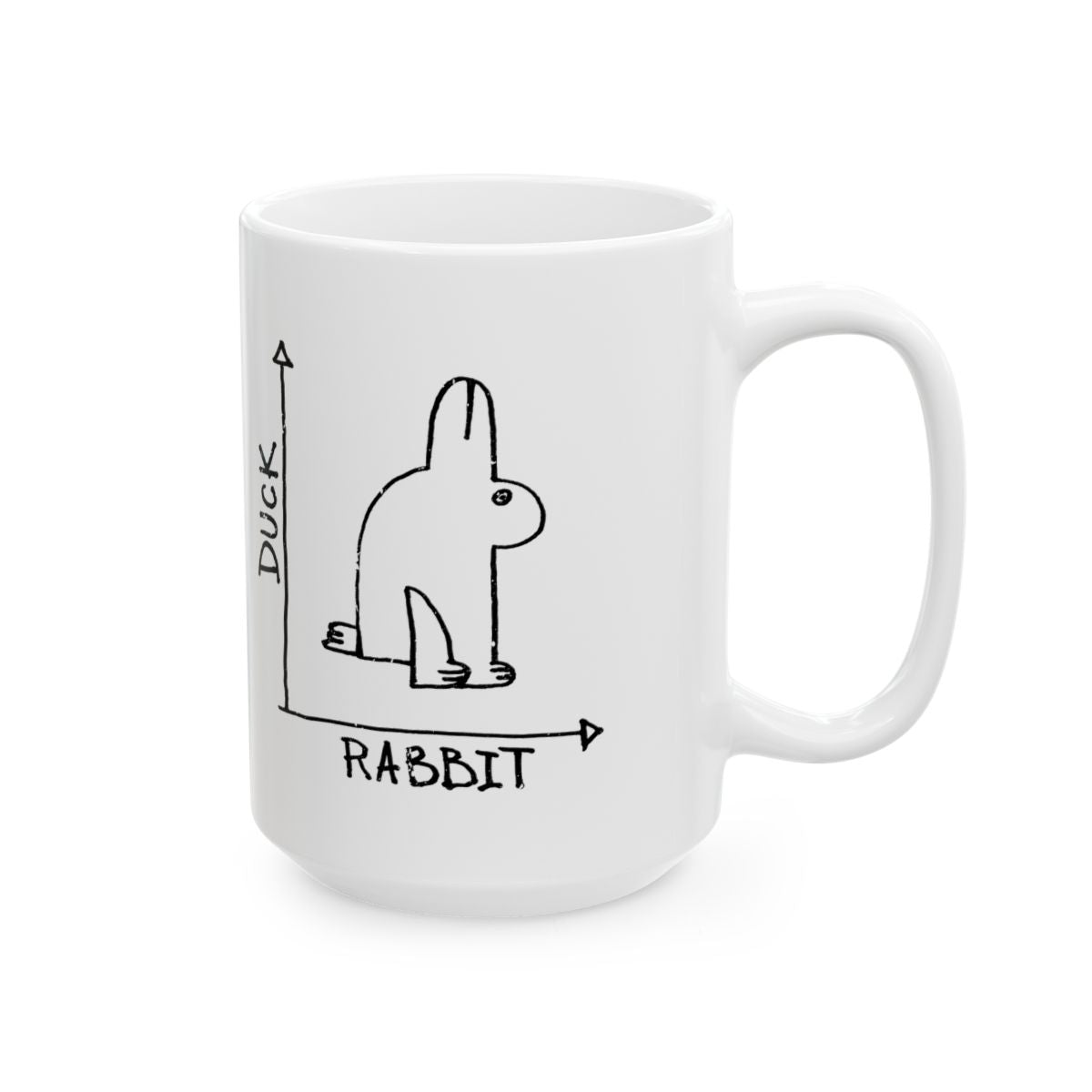 Rabbit-Duck Paradox Mug right #Size_15oz