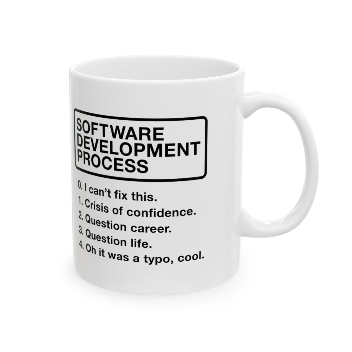 Software Development Process Mug right #Size_11oz