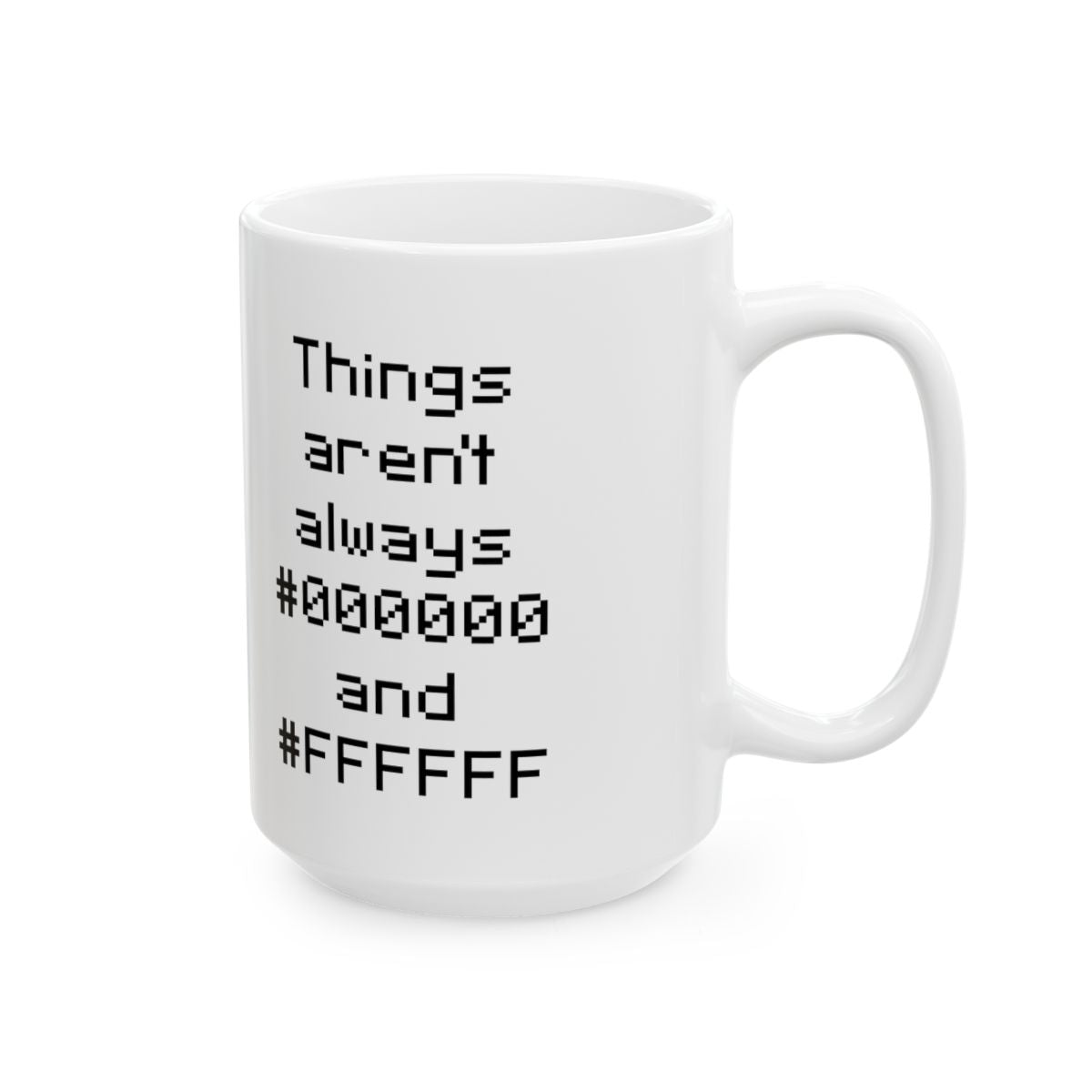 Black And White Mug right #Size_15oz