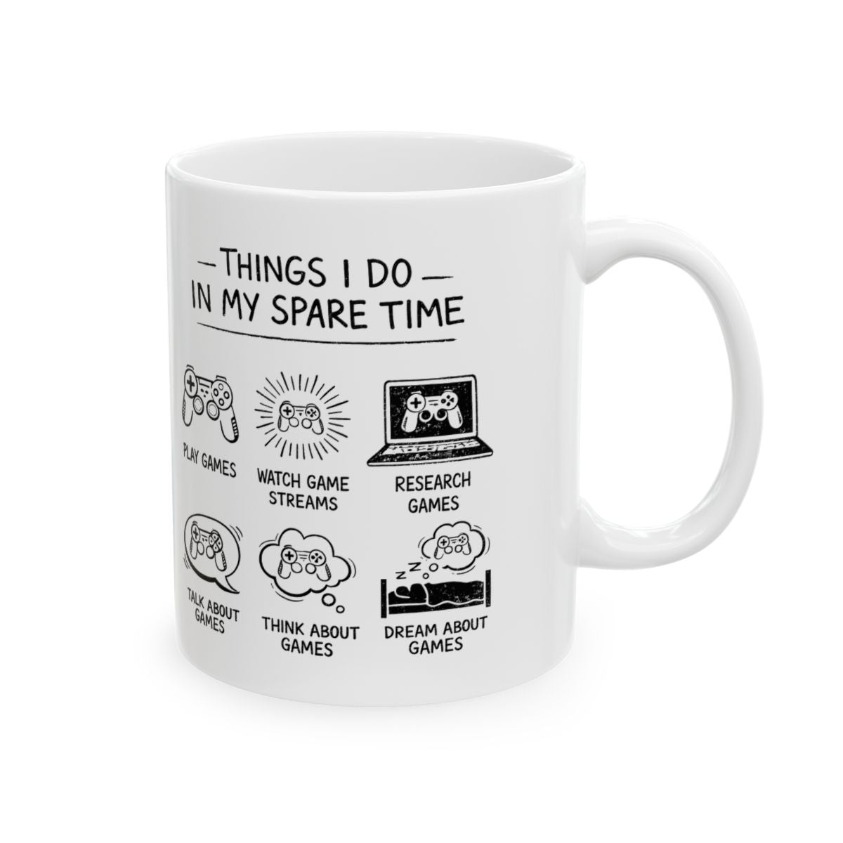 Things I Do In My Spare Time Mug right #Size_11oz