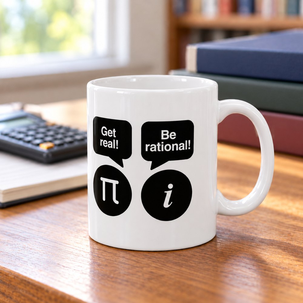 Get Real Be Rational mug