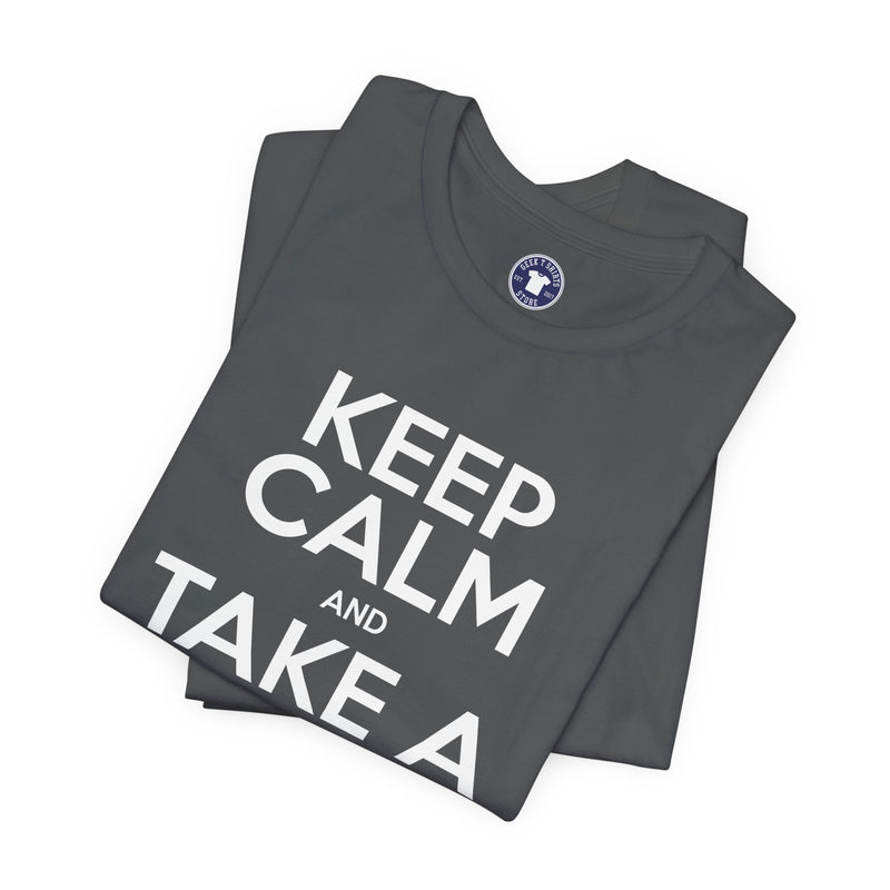 Keep Calm And Take A Break - Computer Shirt - Premium Unisex Crewneck T-Shirt