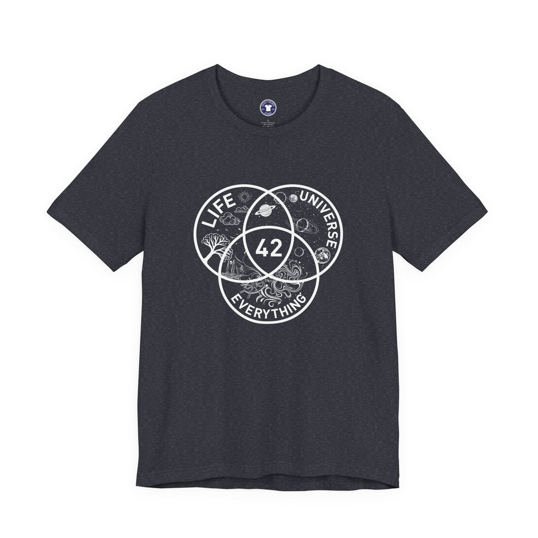 42 Answer To Life The Universe And Everything - White Version - Premium Unisex Crewneck T-Shirt