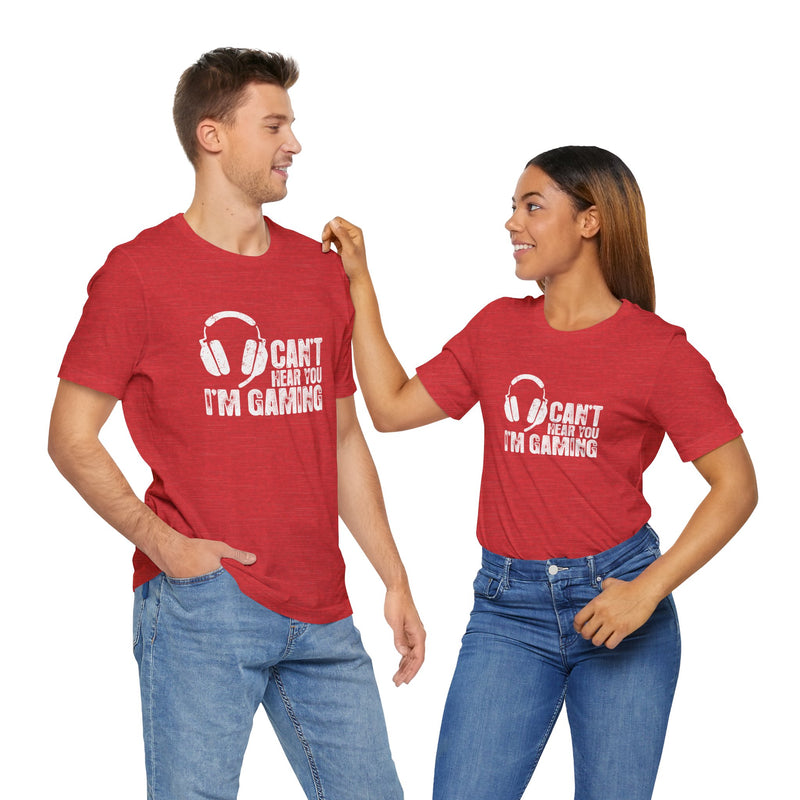 Can't Hear You I'm Gaming - Premium Unisex Crewneck T-Shirt