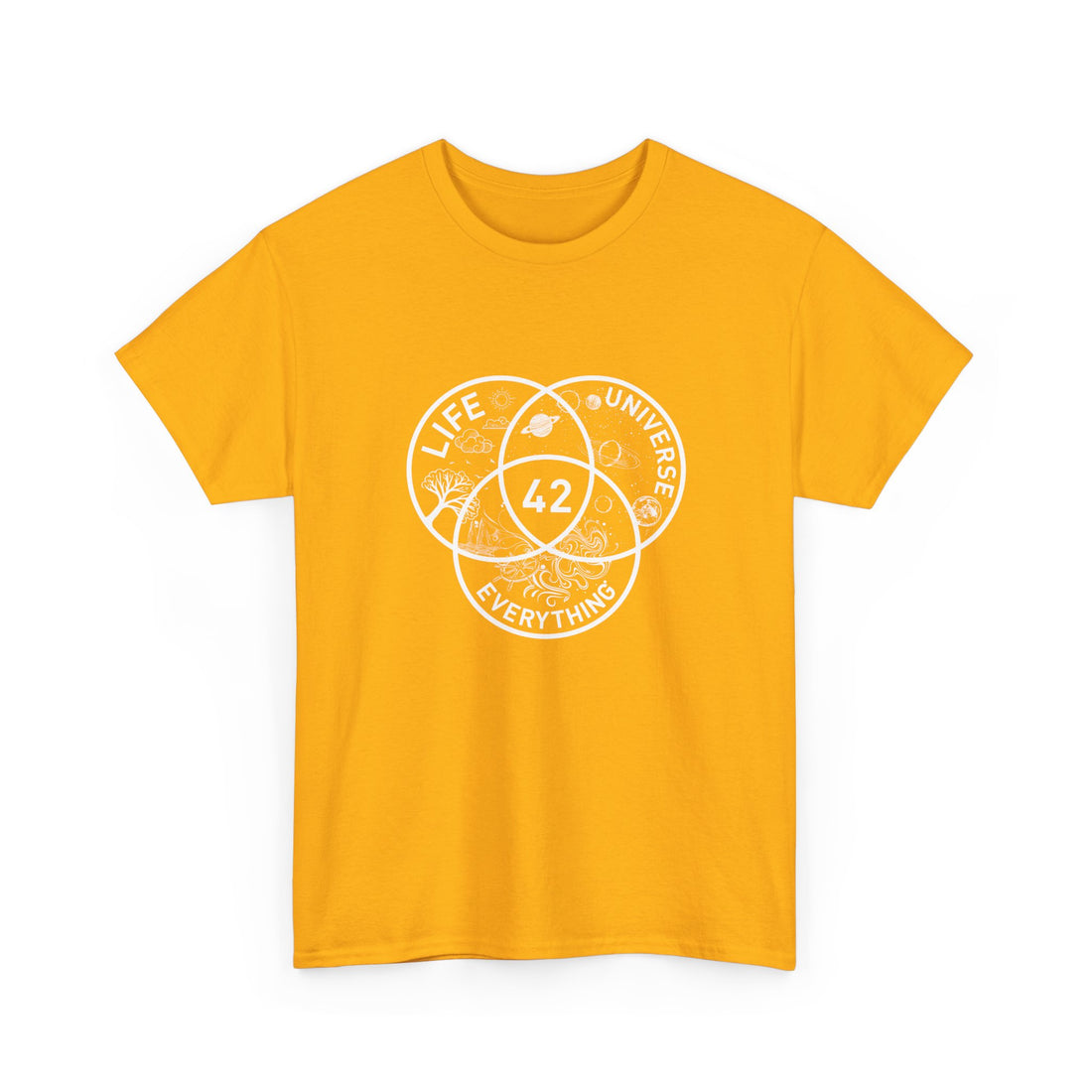 42 Answer To Life The Universe And Everything - White Version - Regular Unisex Crewneck T-Shirt