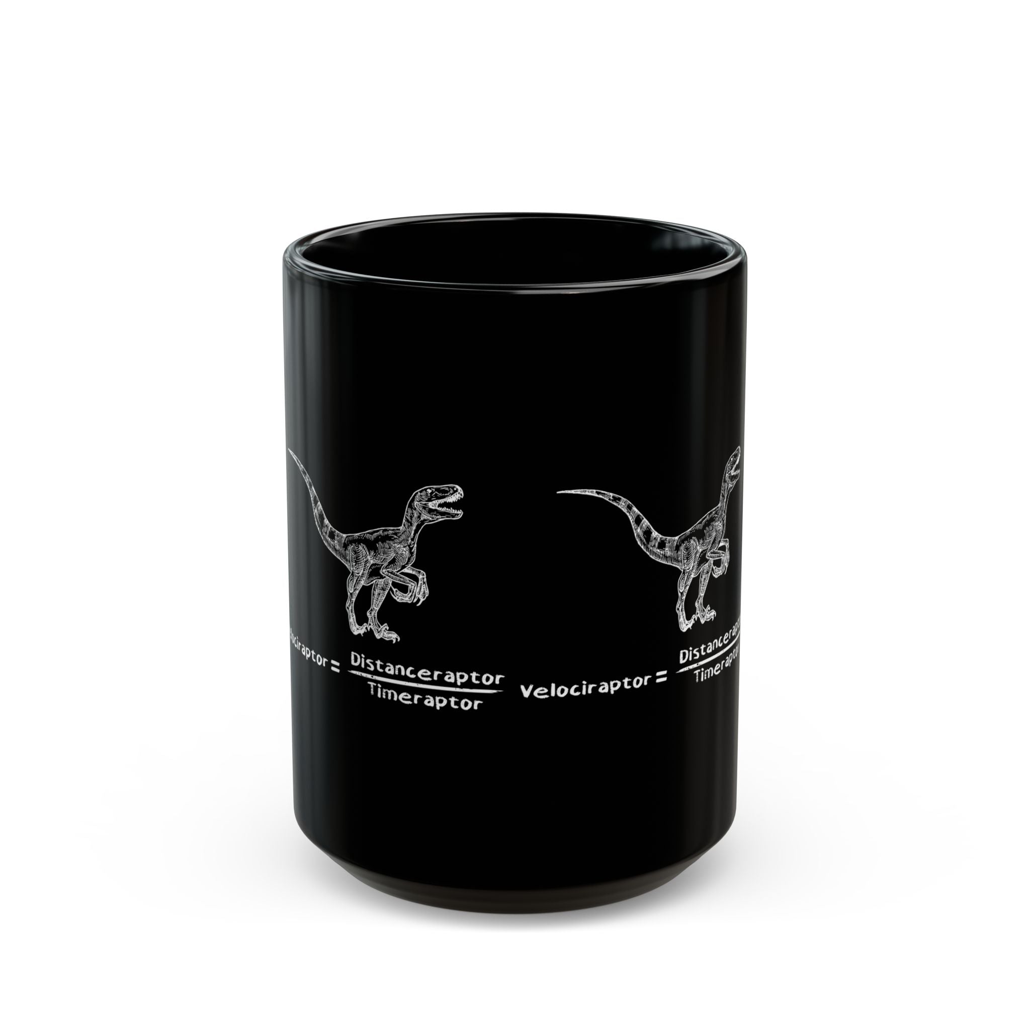 Raptor Speed Equation - Black Glossy Mug