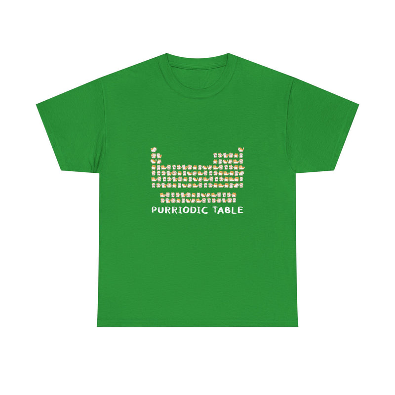 Purriodic Table T-Shirt, Cute Cat Chemistry Tee, Science Lover Gift, Geek T-Shirt, Nerd Shirt, Fun Animal Pun Shirt, Cat Lover Present