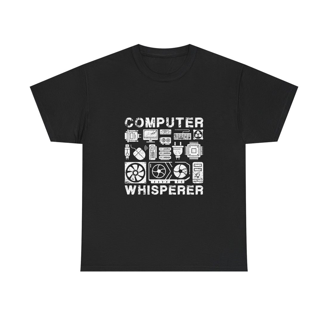 Computer Whisperer T-Shirt, Geek T-Shirt, Nerd Shirt, Tech Lover Tee, Programmer Gift, Retro Computer Parts Art, Electronics Enthusiast Top