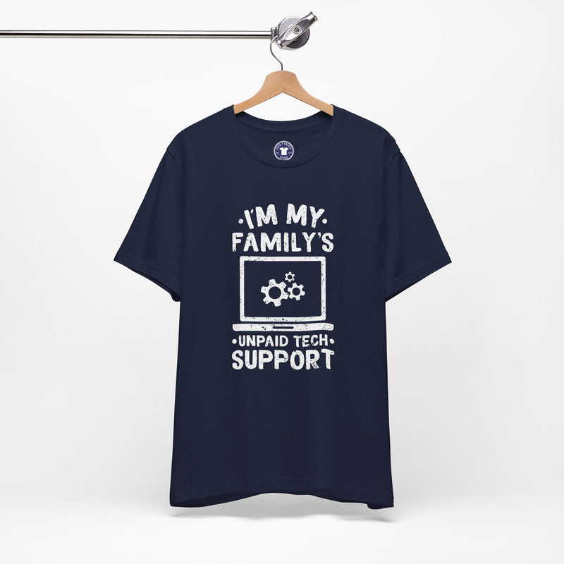 I'm My Family's Unpaid Tech Support - Premium Unisex Crewneck T-Shirt