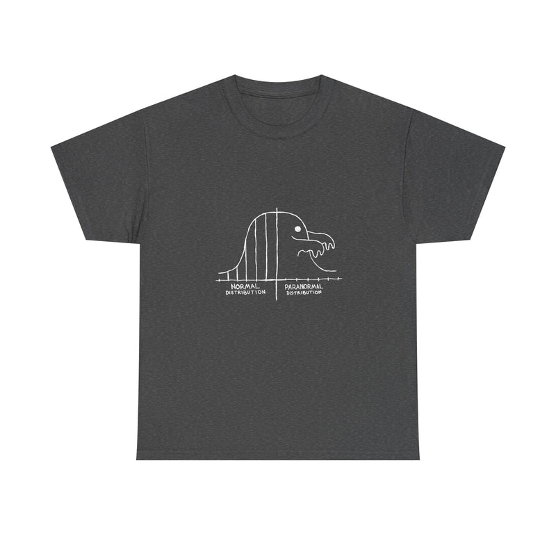 Paranormal Distribution T-Shirt, Funny Statistical Humor Tee, Geek T-Shirt, Nerd Shirt, Math Joke Top, Science Gift Shirt, Funny Geek Tee