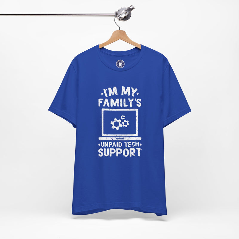 I'm My Family's Unpaid Tech Support - Premium Unisex Crewneck T-Shirt