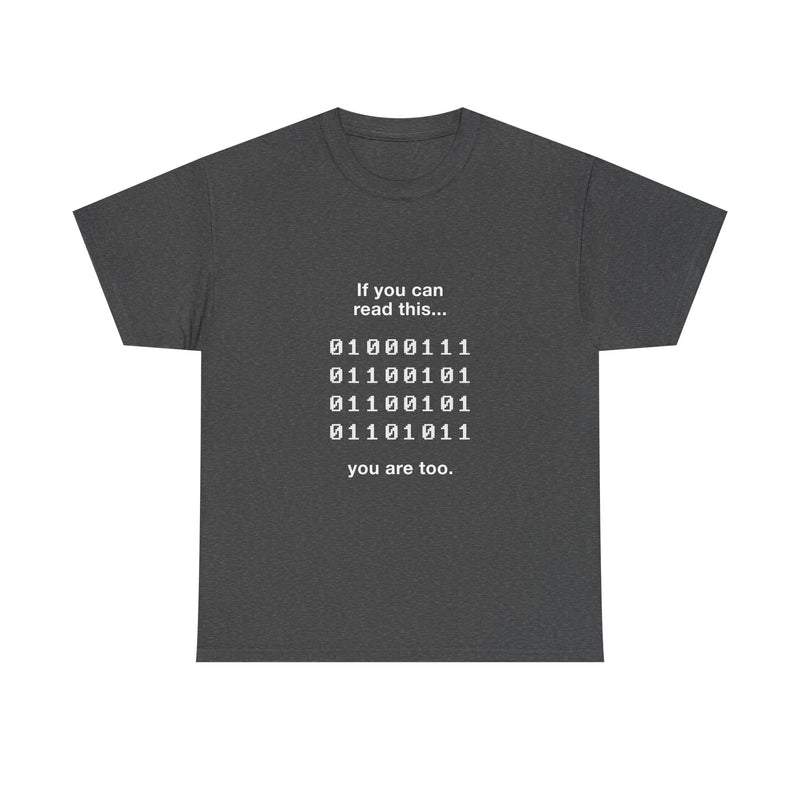 Geek T-Shirt, Nerd Shirt, Binary Code Tee, Programmer Gift, Coding Humor Shirt, Tech Enthusiast Apparel, Funny Computer Tee