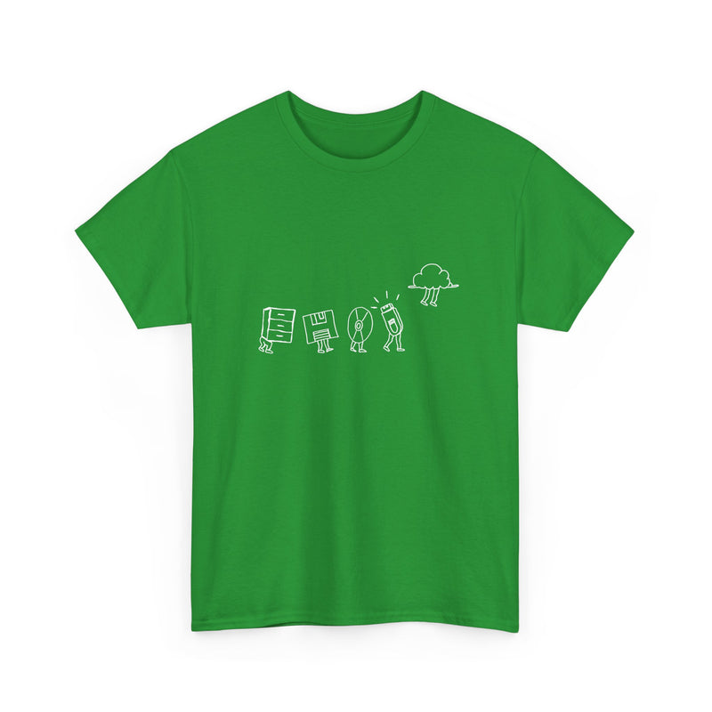 Computer Storage Evolution Cloud - It Coding - Regular Unisex Crewneck T-Shirt