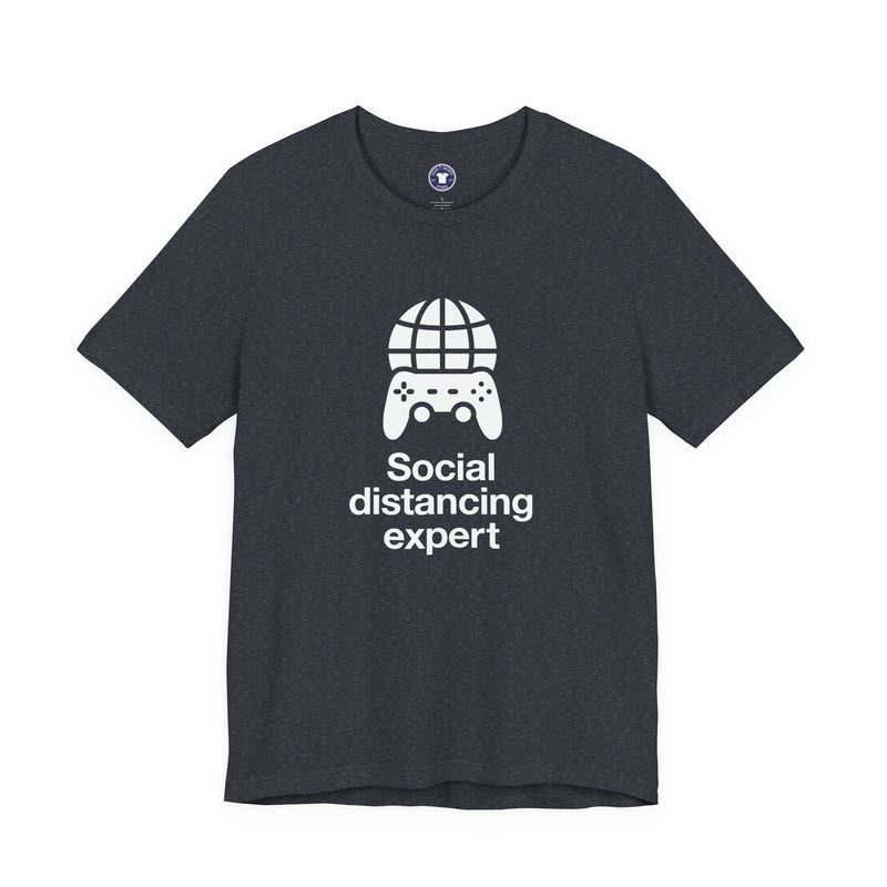Social Distancing Expert - Premium Unisex Crewneck T-Shirt