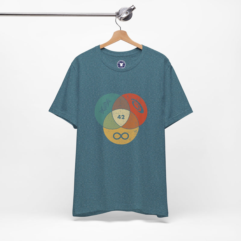 42 Answer To Life The Universe And Everything - Color Version - Premium Unisex Crewneck T-Shirt