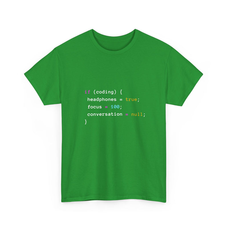 Coding Humor T-Shirt, Programmer Gift Tee, Geek T-Shirt, Nerd Shirt, Tech Lover Apparel, Developer Humor Shirt, Coder Present, Focus Tee