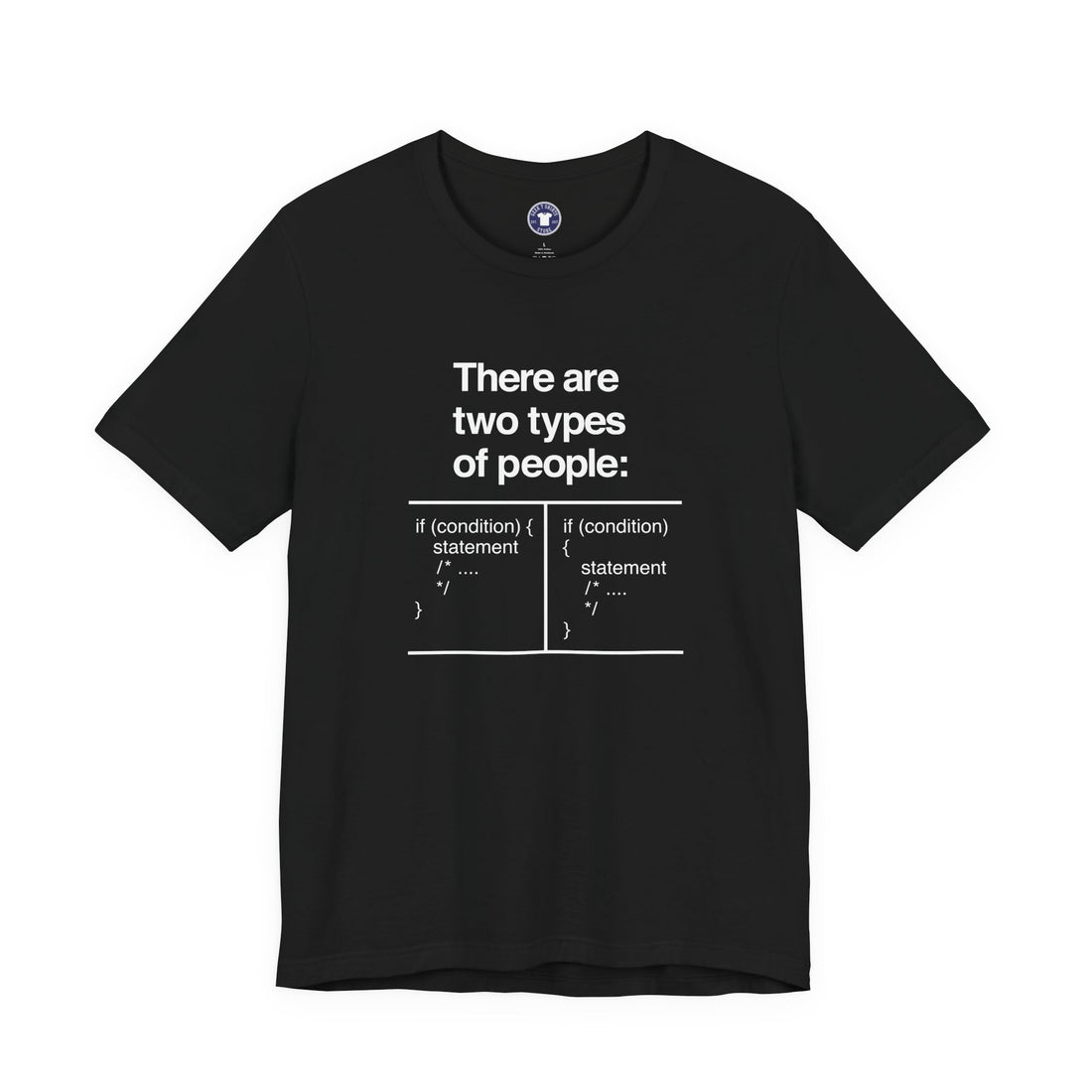 There Are Two Types Of People - Code Shirt - Premium Unisex Crewneck T-Shirt