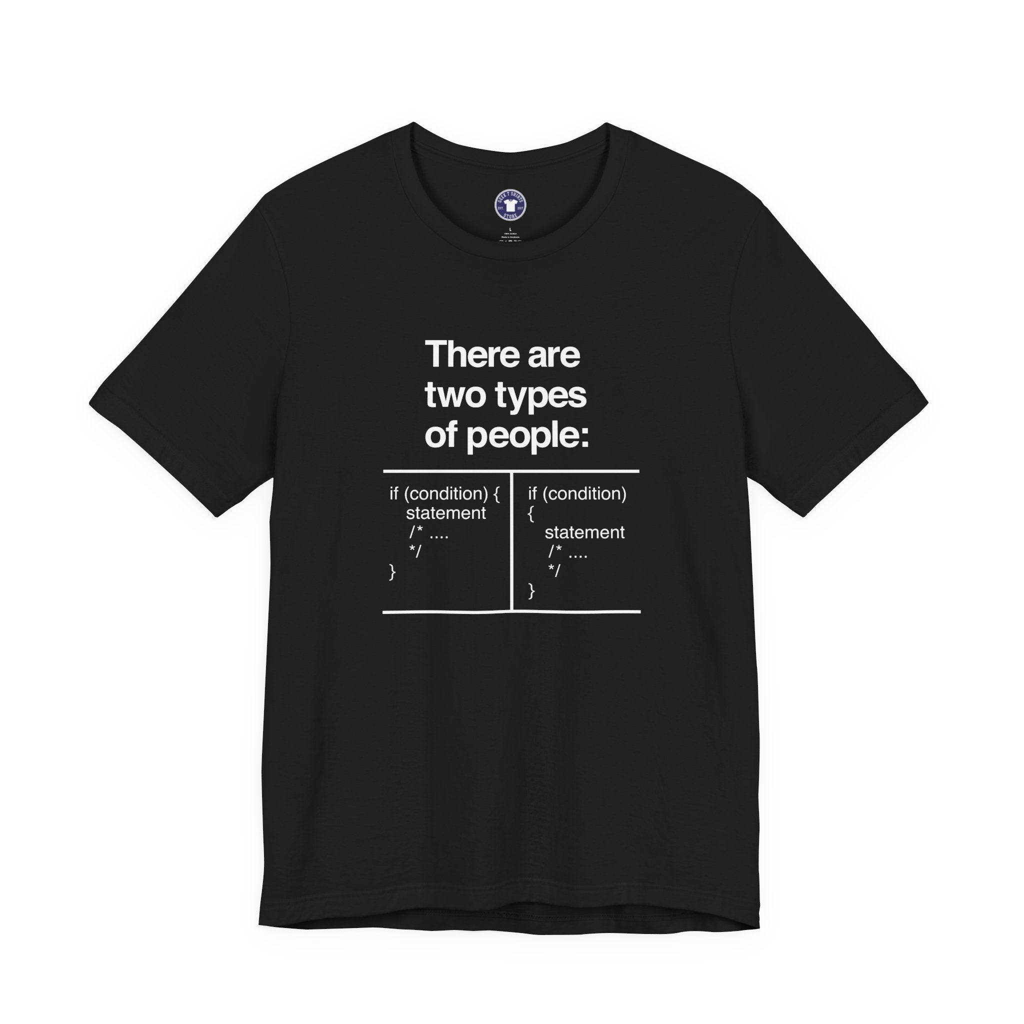 There Are Two Types Of People - Code Shirt - Premium Unisex Crewneck T-Shirt