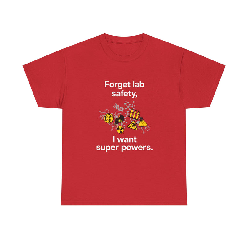 Superpower Lab Science T-Shirt, Geek T-Shirt, Nerd Shirt, Chemistry Humor Tee, Science Lover Gift, Geeky Science Art Shirt, STEM Enthusiast