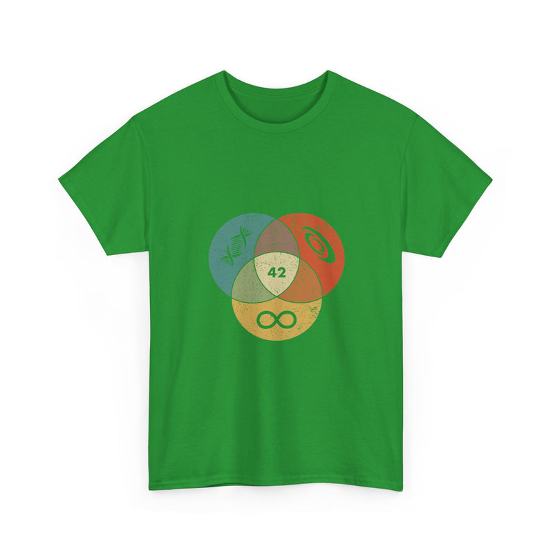 42 T-Shirt Hitchhikers Guide to the Galaxy Shirt Science Infinity DNA Galaxy Tee Geek Humor Gift Sci-fi Nerd Present Top