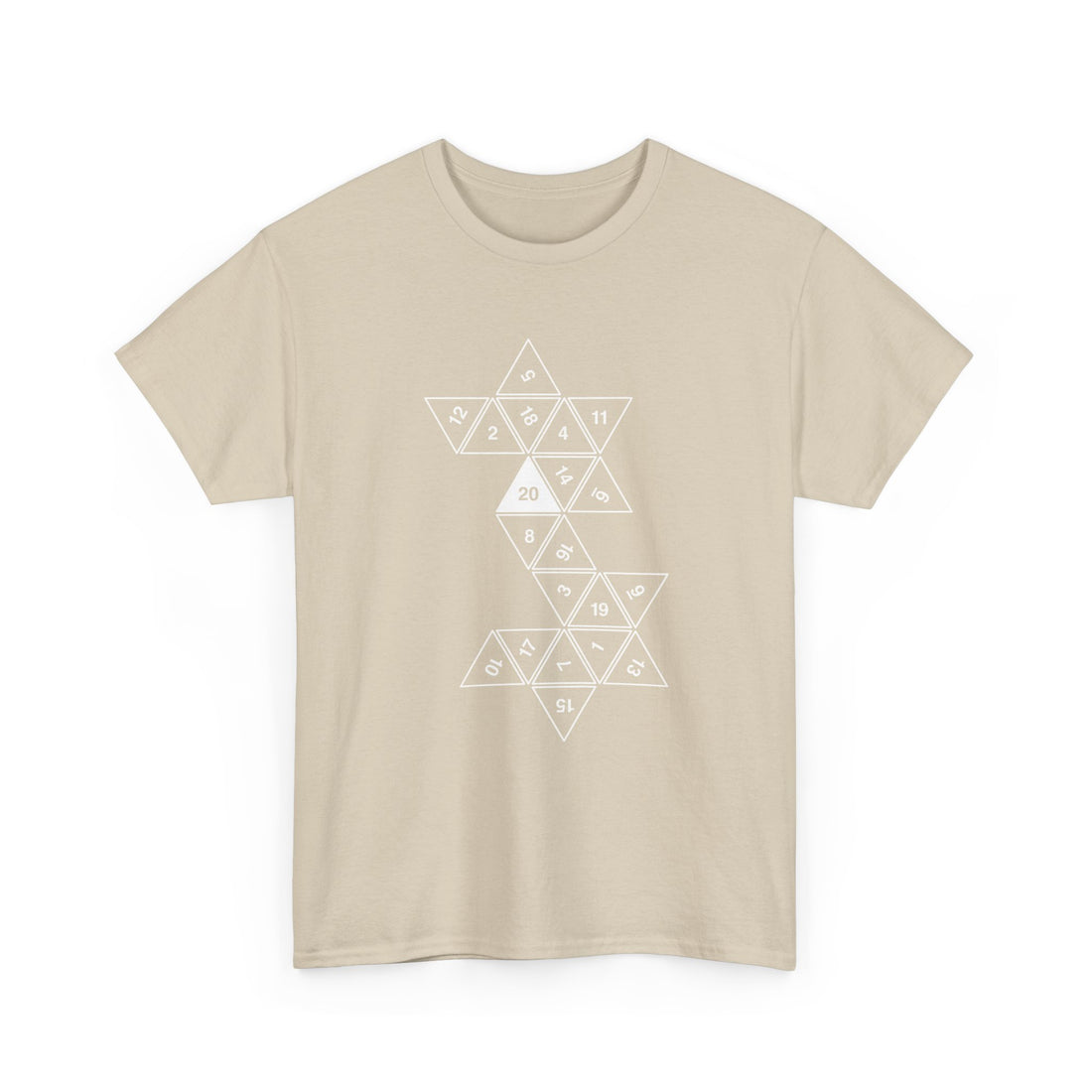 20 Sided Roll Playing Die - Regular Unisex Crewneck T-Shirt