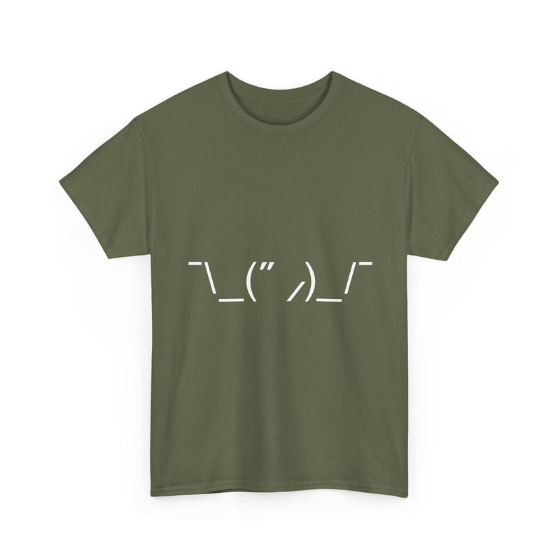 T-Shirt with Quirky ASCII Art Face, Geek T-Shirt, Nerd Shirt, Minimalist Emoticon Tee, Fun Text Art Gift, Casual Statement Shirt