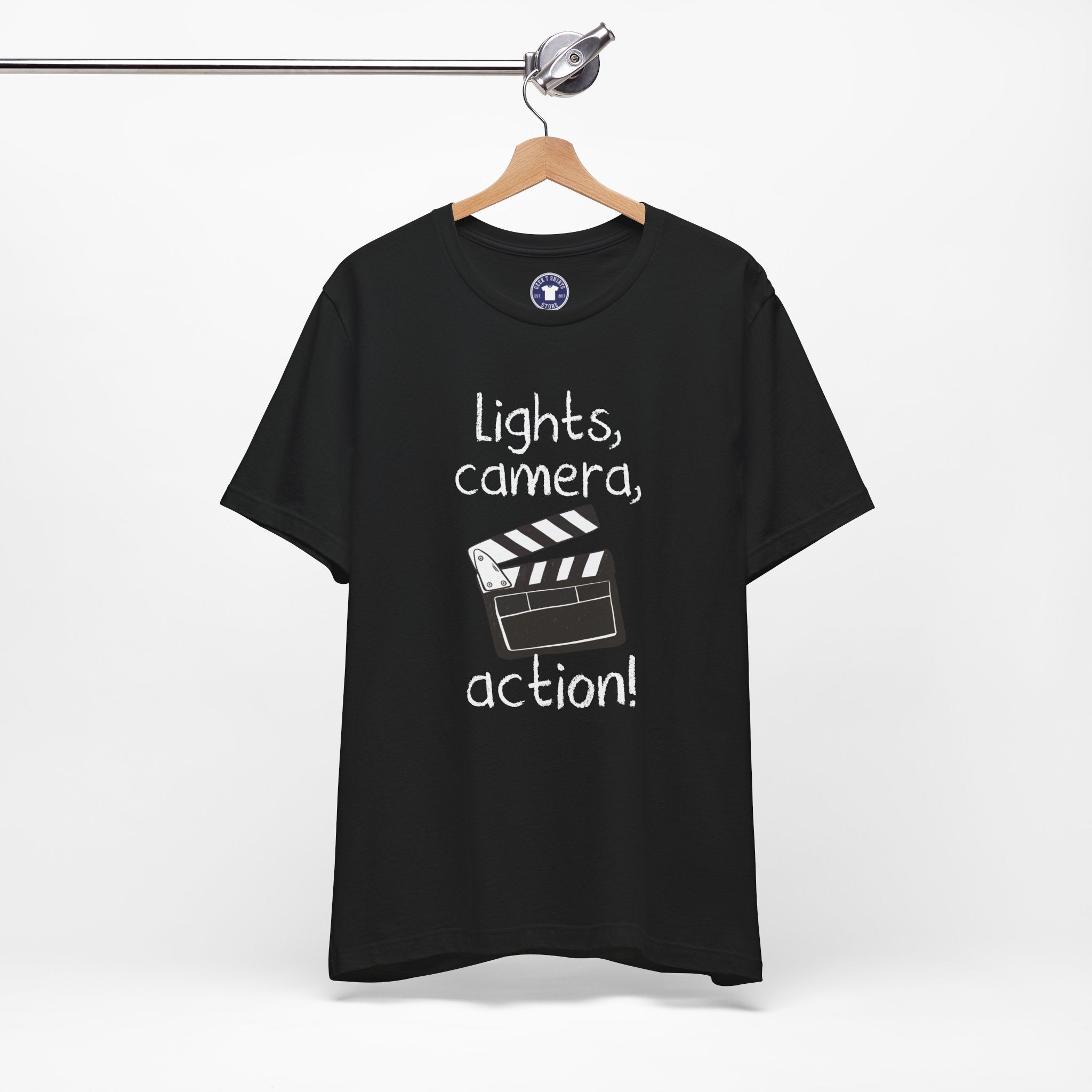 Lights Camera Action - Premium Unisex Crewneck T-Shirt