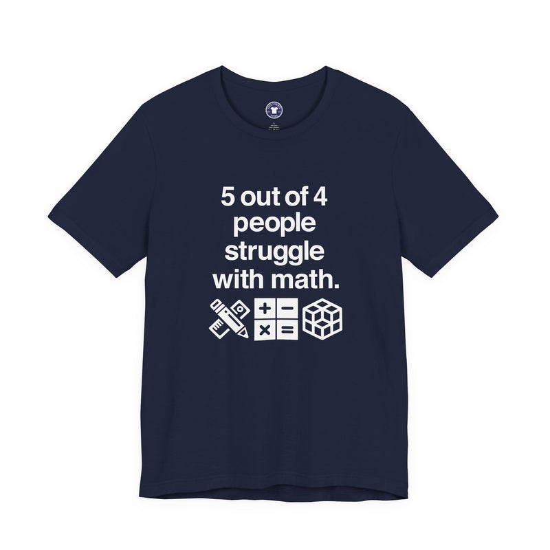 Five Out Of Four People - Premium Unisex Crewneck T-Shirt