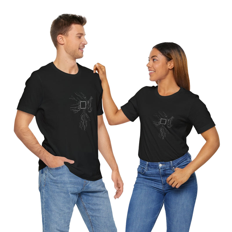 Cpu Heart Chipset Board - Geek Coding T-Shirt - Premium Unisex Crewneck T-Shirt