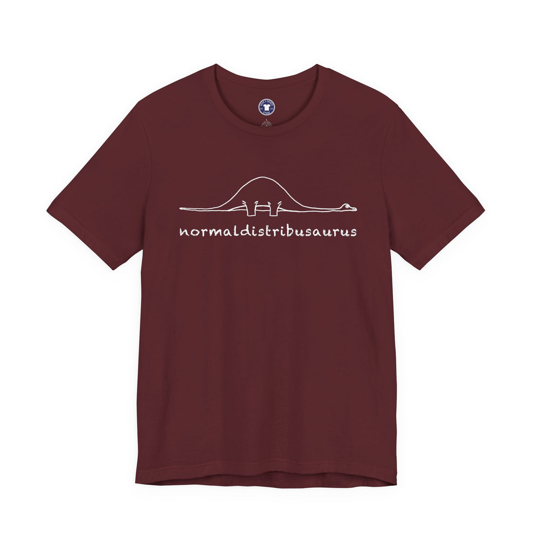 Math Statistics - Normaldistribusaurus - Premium Unisex Crewneck T-Shirt