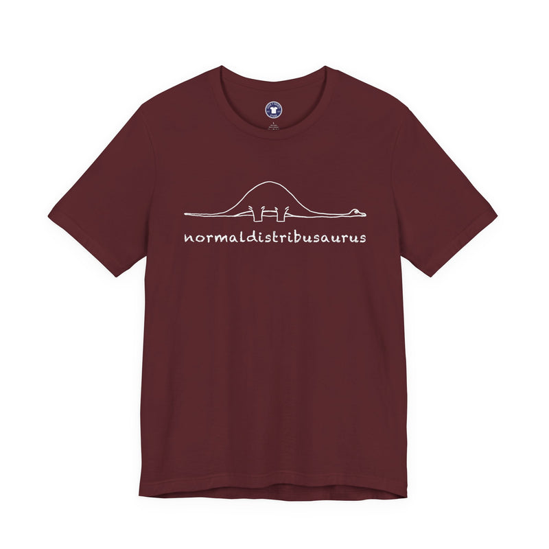 Math Statistics - Normaldistribusaurus - Premium Unisex Crewneck T-Shirt