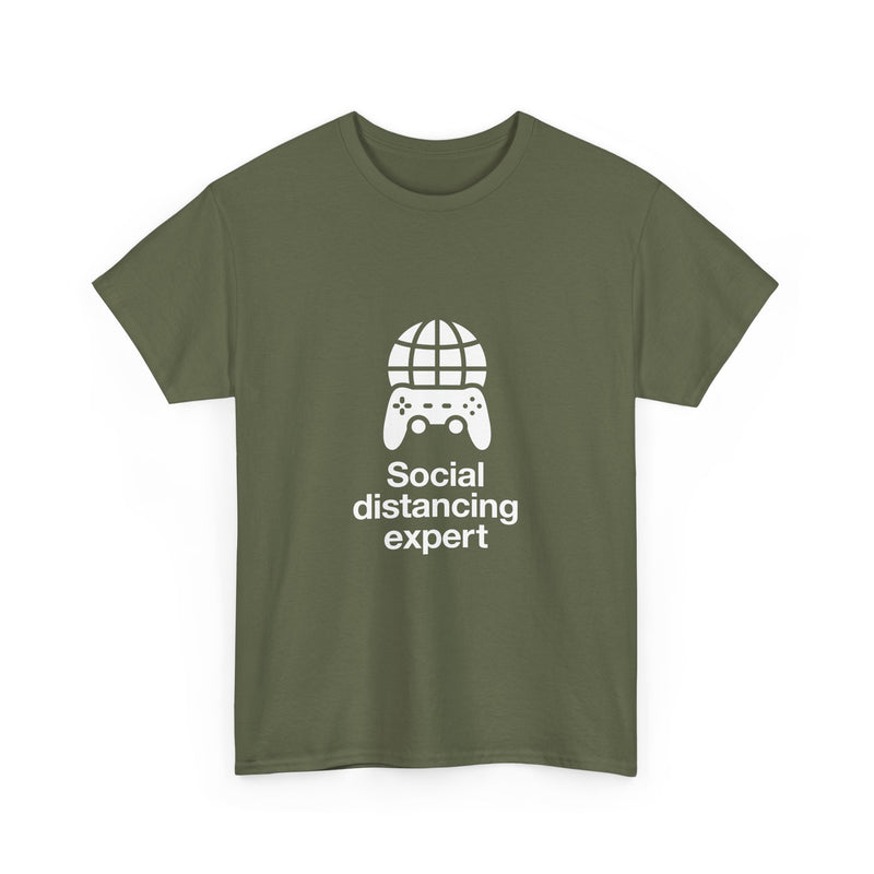 Social Distancing Expert T-Shirt, Gamer Tee, Video Game Controller Shirt, Geek T-Shirt, Nerd Shirt, Social Gamer Gift, Online Gaming Apparel