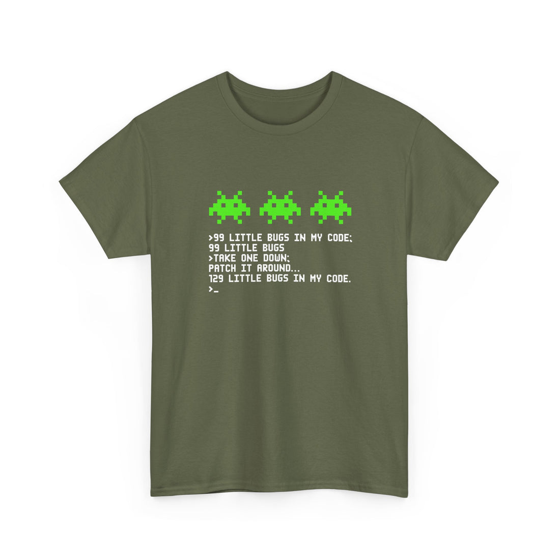 99 Little Bugs In My Code - Nerd Shirt - IT Shirt - Regular Unisex Crewneck T-Shirt