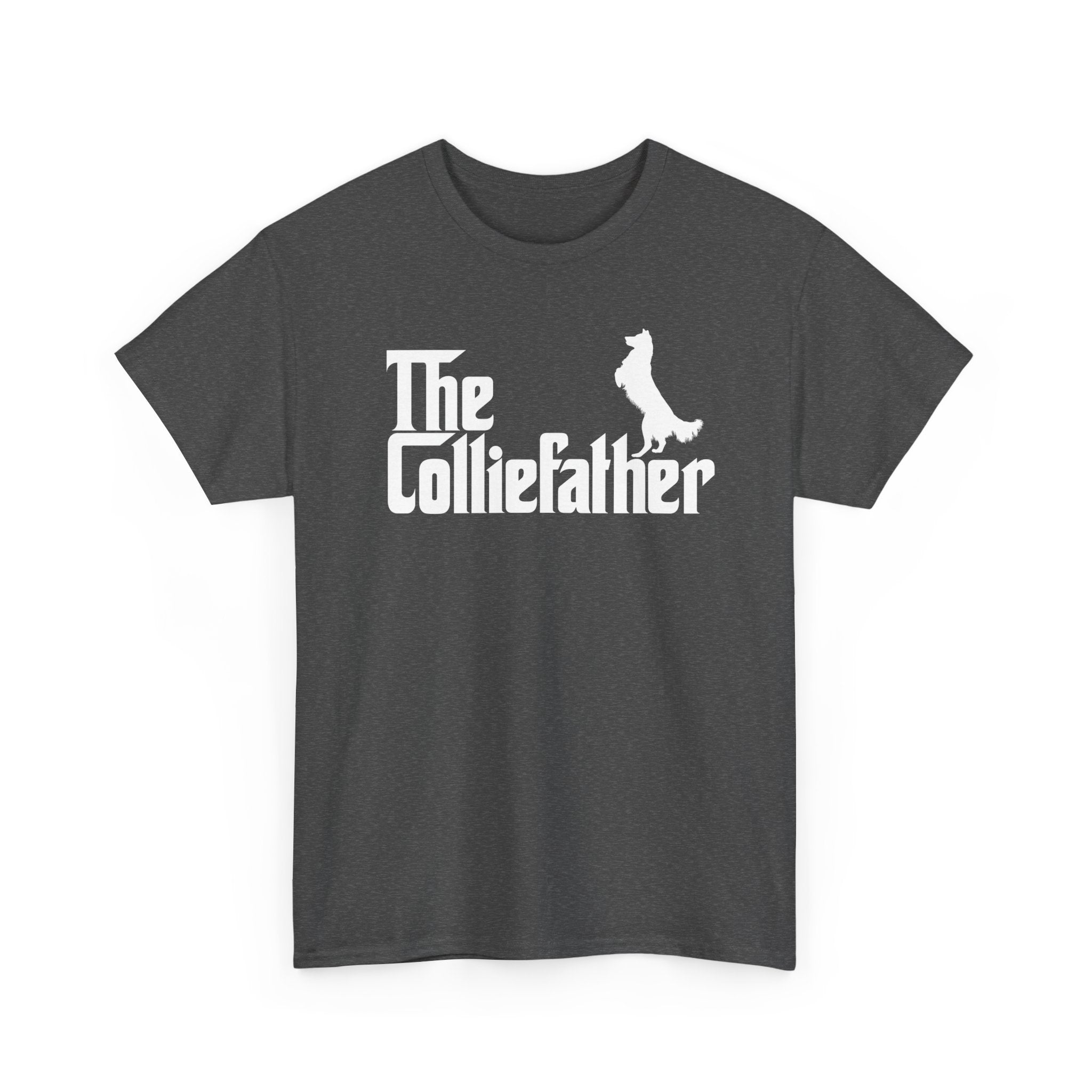 Funny Border Collie Shirt The Colliefather Border Collie Dad Gift - Unisex Regular Crewneck T-Shirt