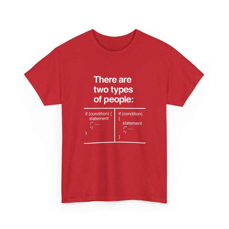 There Are Two Types Of People - Code Shirt - Regular Unisex Crewneck T-Shirt