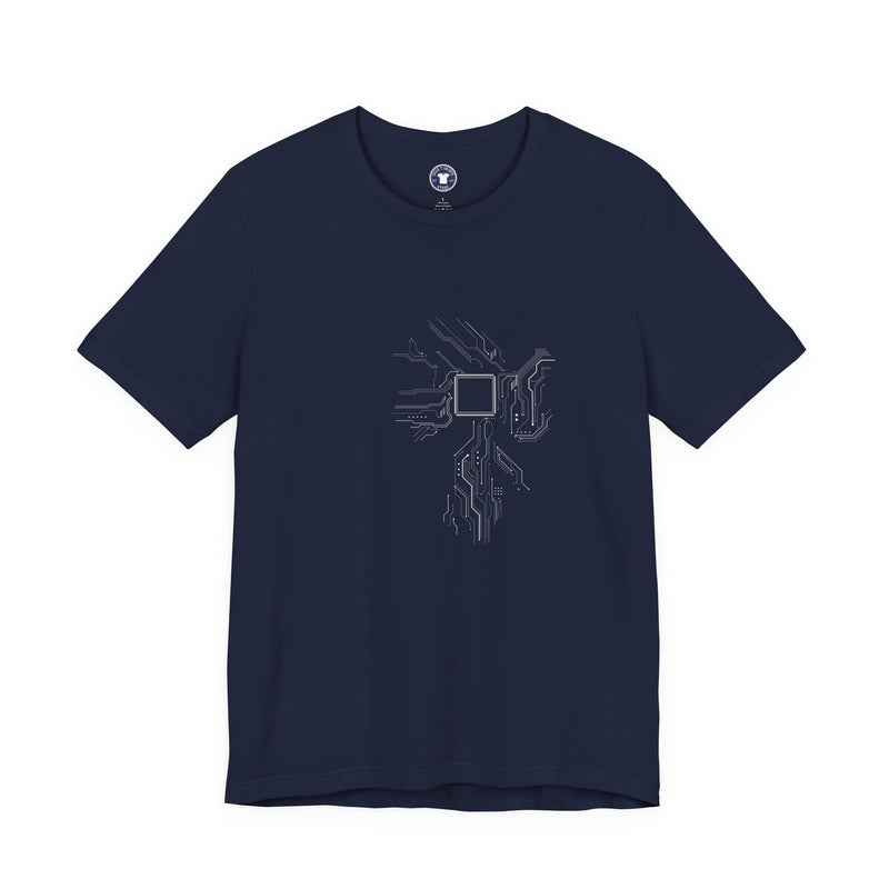 Cpu Heart Chipset Board - Geek Coding T-Shirt - Premium Unisex Crewneck T-Shirt