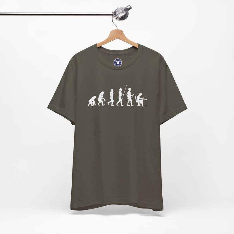 The Evolution To Coders - Premium Unisex Crewneck T-Shirt