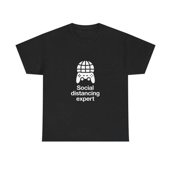 Social Distancing Expert T-Shirt, Gamer Tee, Video Game Controller Shirt, Geek T-Shirt, Nerd Shirt, Social Gamer Gift, Online Gaming Apparel