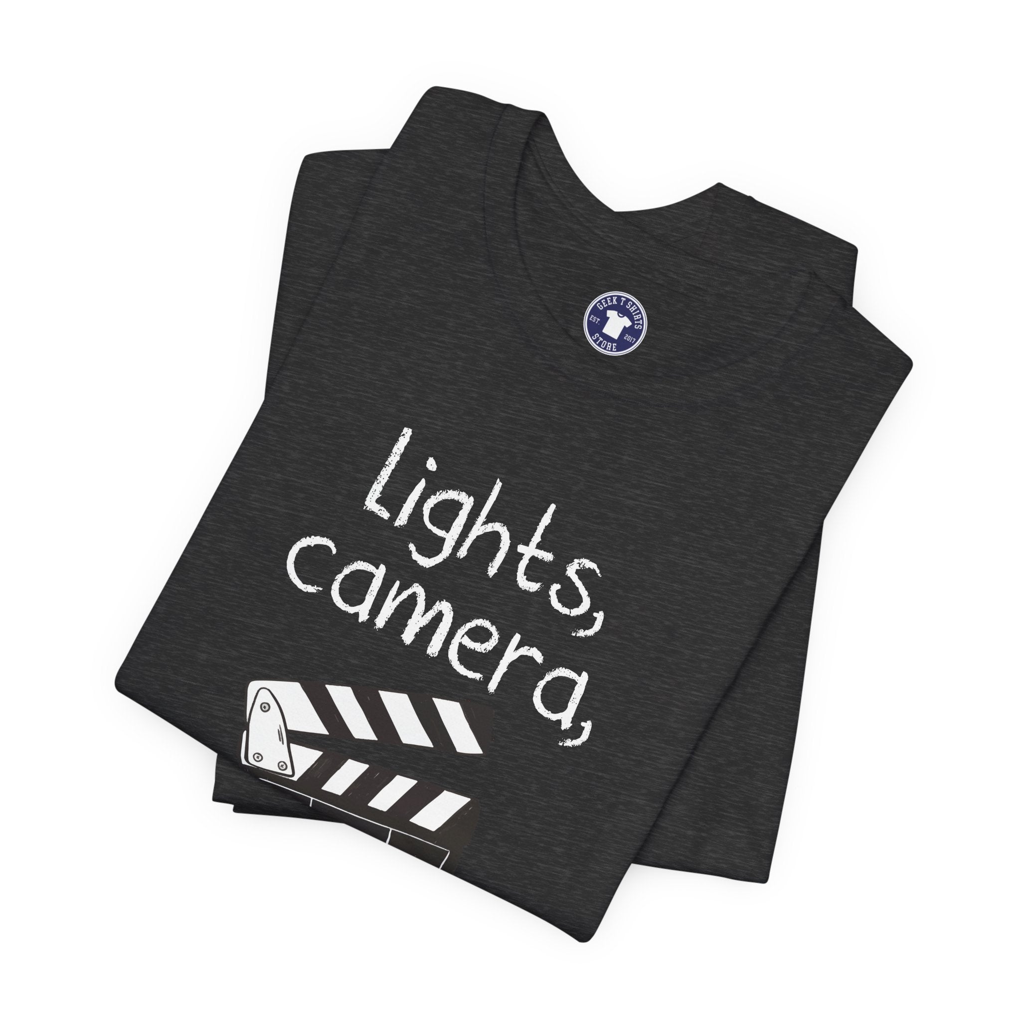 Lights Camera Action - Premium Unisex Crewneck T-Shirt