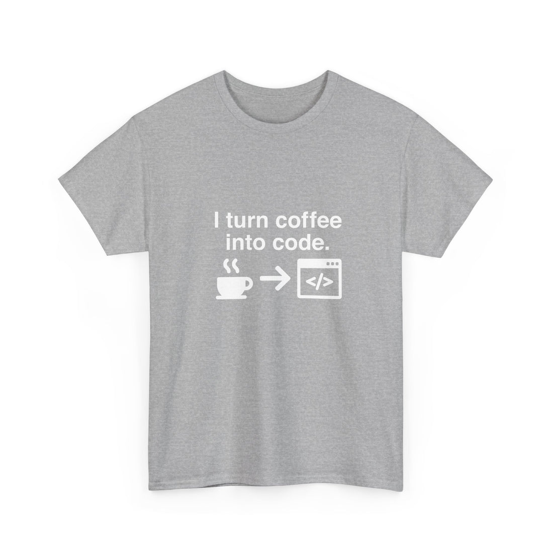 I Turn Coffee Into Code T-Shirt, Programmer Gift Tee, Coding Humor Shirt, Geek T-Shirt, Nerd Shirt, Developer Present, Coder Apparel