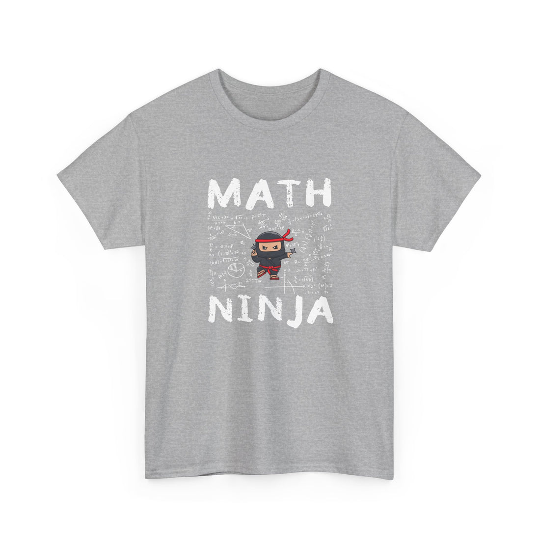 Math Ninja T-Shirt, Geek T-Shirt, Nerd Shirt, Funny Math Tee, Geeky Gift, Math Lover Shirt, Cool Ninja Art, STEM Humor Apparel